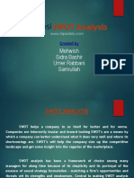 SWOT Analysis Example - TapeDaily
