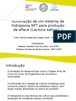 Automação de Um Sistema de Hidroponia NFT para Produção de Alfaces