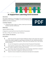 lesson 4 a supportive learning environment