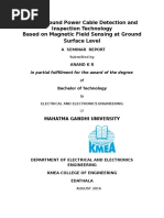 Download Report of seminar on underground cable detection technology by Anand Krishnan SN322053441 doc pdf