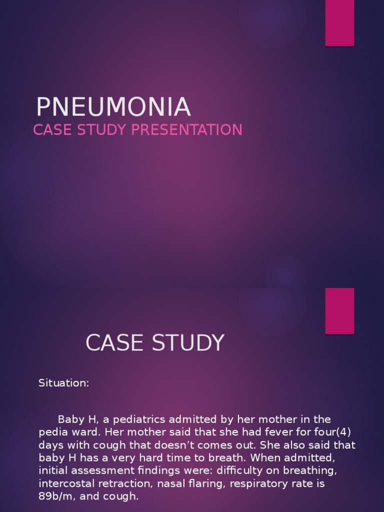 case presentation on pneumonia