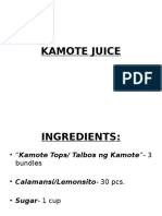 How To Make Kamote Juice