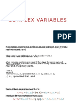 01 Complex Variables