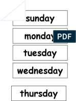 Days of The Week