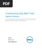 Troubleshooting Using IDRAC 7 Video Capture Feature
