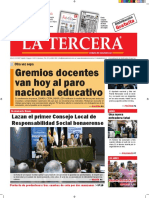 Diario La Tercera 24.08.2016