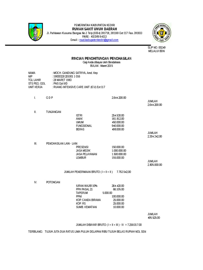 Slip Gaji Pns