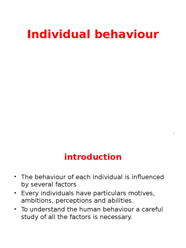 Which Are The Universal Principles of Behavior-Psychological Foundations