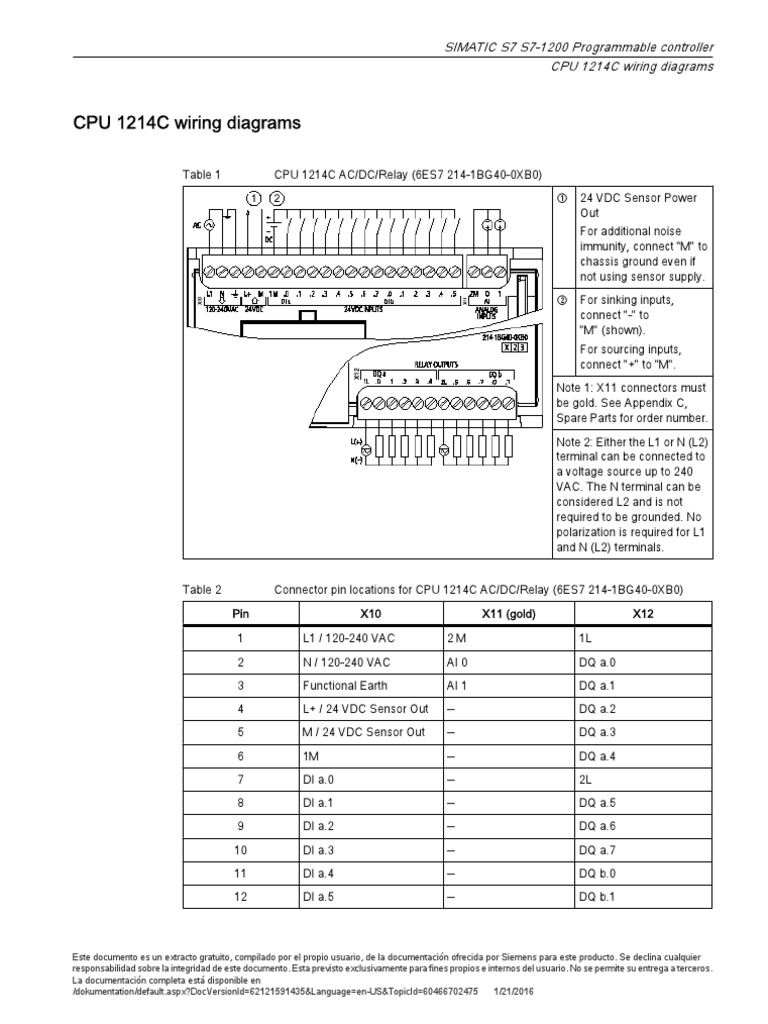 SIMATIC S7 S71200 Programmable Controller CPU 1214C