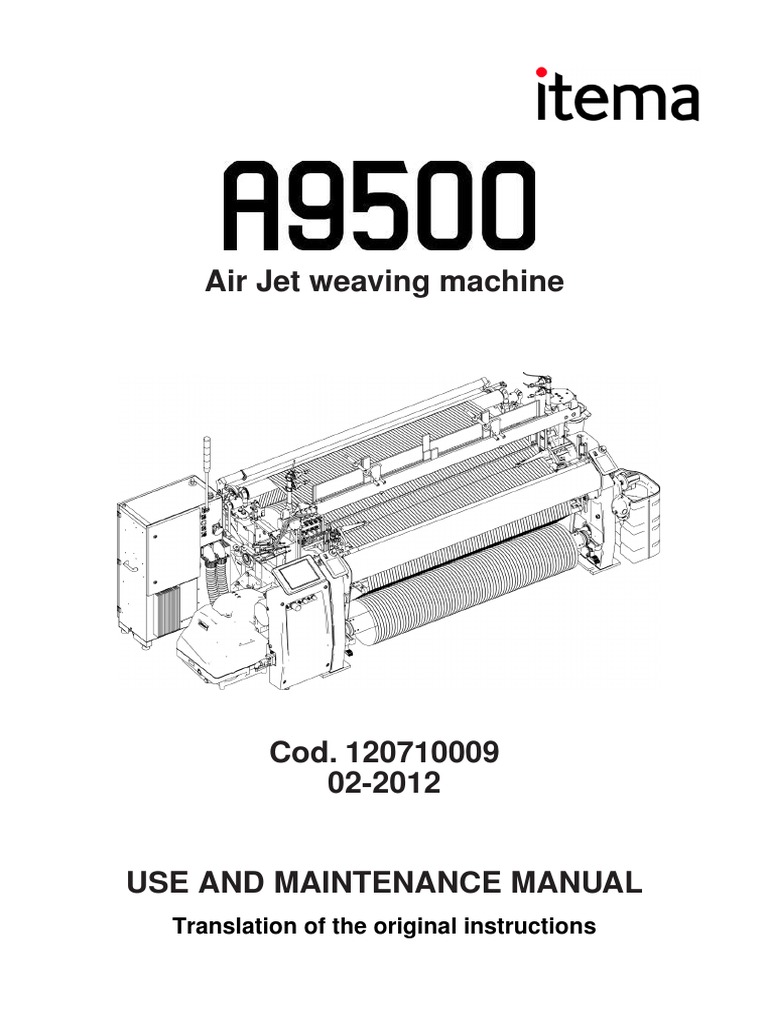Air Jet Loom User Manual | PDF | Noise | Sound