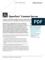 Opentext Content Server Overview