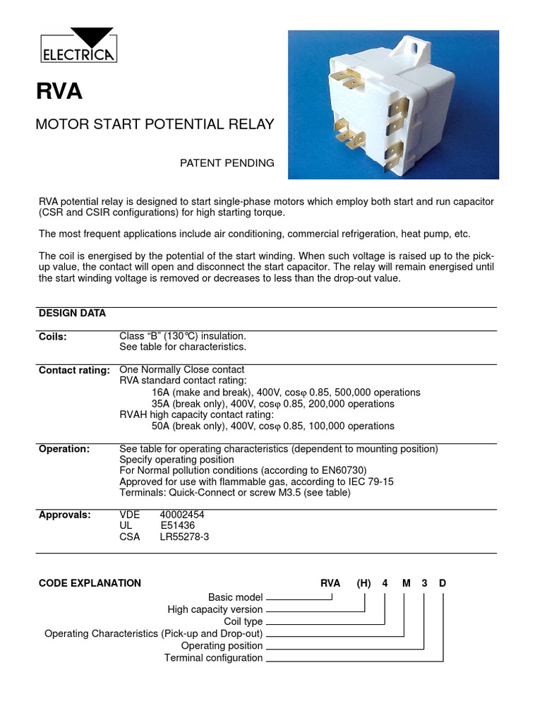 Electrica Rva PDF | PDF | Relay | Capacitor