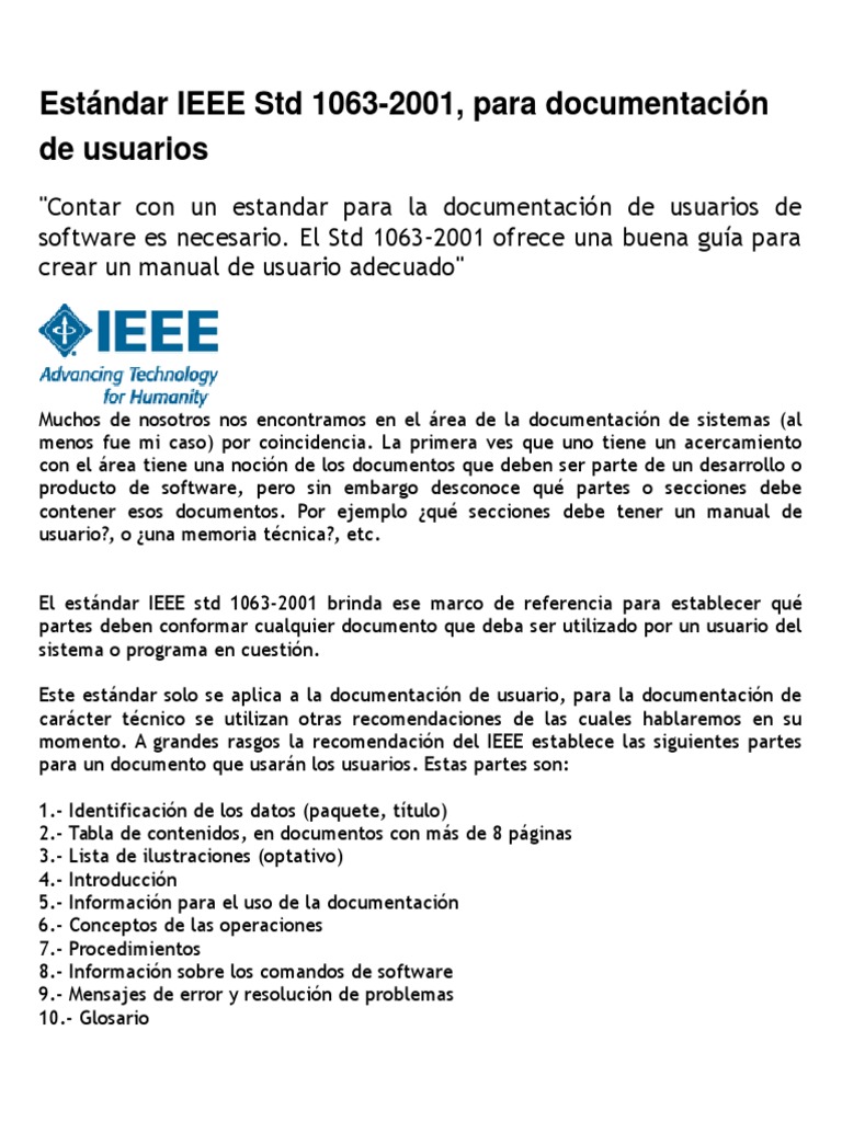 Est ndar ieee std 1063 pdf software ingenier a de software