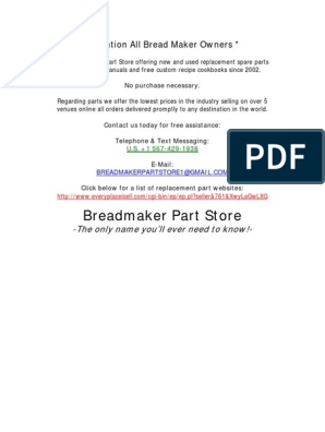 Black & Decker Bread Maker B2300 User Guide, ManualsOnline.com