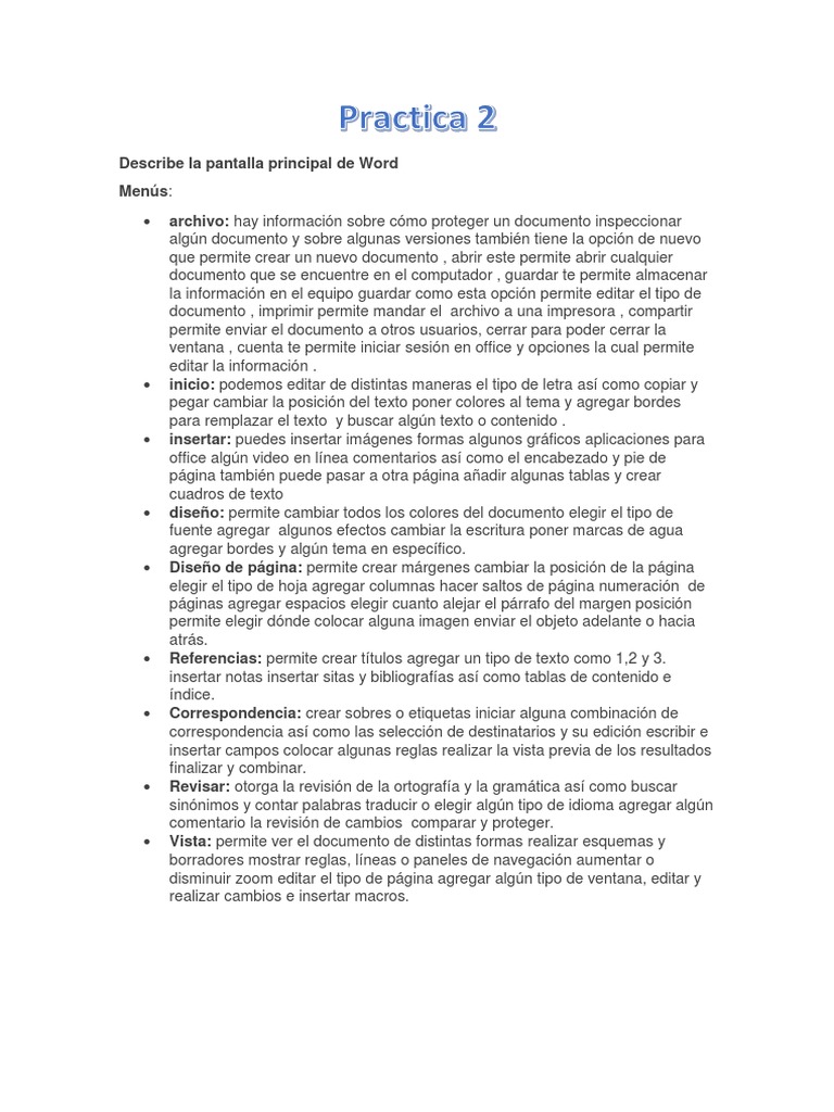 Practica 2 PDF | PDF | Documento | Software