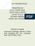 Project Presentation Presented By: Zully Conde Diaz Leidys Paola Reyes Julian Tellez Eduard Jimenez Pedro Nel Pastrana