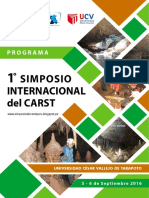 1° Simposio Internacional Del Carst. Programa