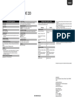 CanoScan LiDE 220 - Specifications