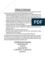 Vestil WP-Series OSHA & ANSI Compliance Document