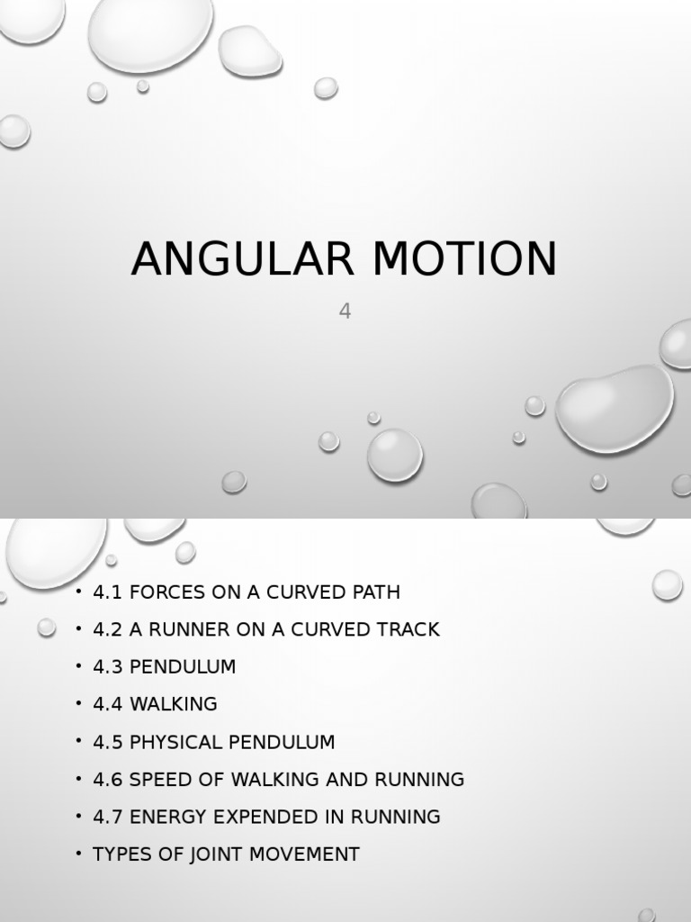 Angular Motion | Anatomical Terms Of Motion | Mechanics
