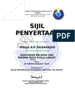 Sijil Penyertaan Olahraga 2016