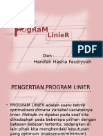 Program Linier - Hanifah