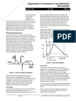 Suppression of transients in an automotive environment