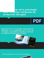 Aportaciones de La Psicología para Fomentar Conductas de