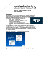 Seismic Acoustic Impedance Inversion for Reservoir Characterization