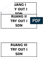 Ruang I Try Out I SDN Pasongsongan I Ruang Ii Try Out I SDN Pasongsongan I