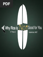 Why Rice is Not Good for You by Dr. ET Rasco Jr