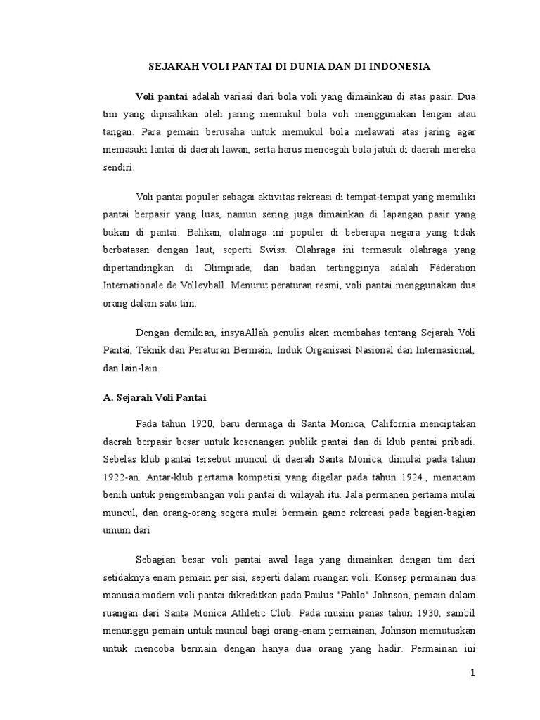 300616907 Makalah Voli Pantai