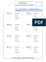 Prueba de Control de Conocimientos División Exacta - Inexacta