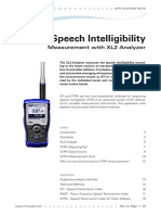 Speech Intelligibility: Measurement With XL2 Analyzer