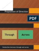 Preposition of Direction