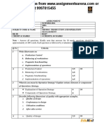 Assignment: Approximately of 400 Words. Each Question Is Followed by Evaluation Scheme