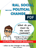 Definitions of Cultural, Social, and Political Change