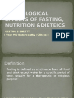 Physiological Effects of Fasting, Nutrition &dieteics-2003