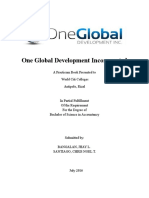 One Global Development Incorporated: A Practicum Book Presented To World Citi Colleges Antipolo, Rizal