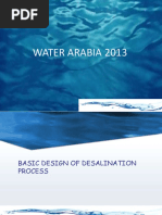 Basic Design of Desalination Process (Water Arabia 2013)