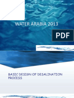 Basic Design of Desalination Process (Water Arabia 2013)