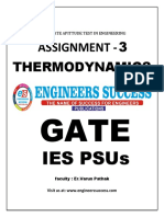 3 Thermodynamics: Assignment