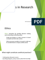 Ethics in Research PDF
