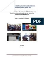 Rakotomalala, Bodo, Etude de cas dans le cadre de la revue des dépenses publiques des secteurs sociaux 2014, Antananarivo : UNICEF Madagascar, 2015, 122 p. 