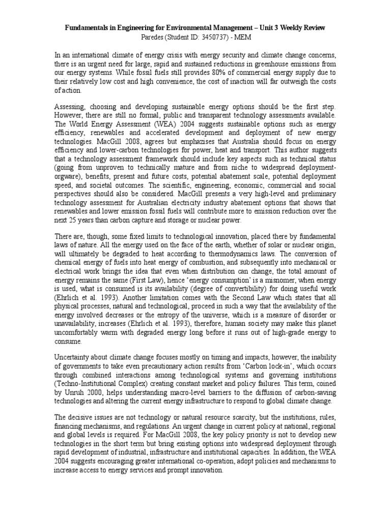 Sustainable Energy Solutions Review | PDF | Sustainability | Renewable ...