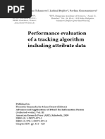 Performance evaluation of a tracking algorithm including attribute data