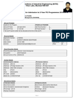 Nitie Application Form