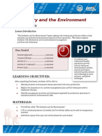 The Industry and The Environment: Lesson Introduction