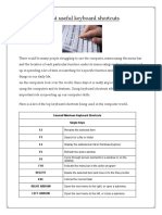 0 - Most Useful Keyboard Shortcuts