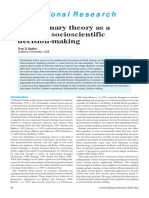 JBE - Evolutionary Theory As A Guide To Socioscientific Decision-Making